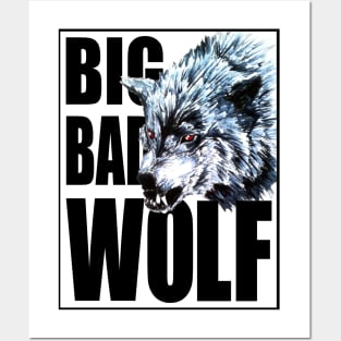 Big Bad Wolf (Black) Posters and Art